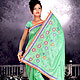 A simple eye catching embroidered saree