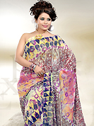 Look stunning rich with dark shades and floral patterns. This georgette saree is nicely designed with abstract floral print work while using multicolor and fabulous style. Colors are highlighting the beauty of saree. It’s a perfect casual wear saree. Matching blouse gives a perfect finish to the entire saree. Slight Color variations are possible due to differing screen and photograph resolutions.