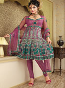 Vibrant Collction of Net embroidry Suits, With Patch Lace Work, With Full Sleevs.