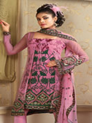 Vibrant Collction of Net embroidry Suits, With Patch Lace Work, With Full Sleevs.