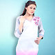 White and Pink Readymade Indo Western Tunic