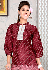 Printed kurti are the best choice for a girl to enhance her feminine look. This simple and pretty kurti has beautiful floral print and lace work. This drape material is cotton. The entire ensemble makes an excellent wear. This is a perfect casual wear readymade kurti. Slight Color variations are possible due to differing screen and photograph resolutions.