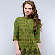 Olive Green Cotton Readymade Indo Western Tunic