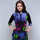 Purple and Green Cotton Readymade Indo Western Tunic