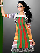 Elegance and innovation of designs crafted for you. This beautiful designer multicolor georgette readymade tunic have amazing floral, abstract print and embroidery patch work is done with resham thread work. The entire ensemble makes an excellent wear. This is a perfect patry wear readymade kurti. Bottom and accessories shown in the image is just for photography purpose. Slight Color variations are possible due to differing screen and photograph resolutions.