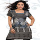 Off White, Black and Grey American Crepe Readymade Tunic