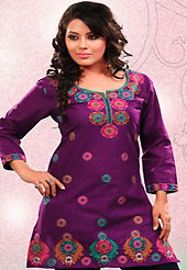 This simple and pretty kurti has beautiful embroidery patch work is done with resham work. This drape material is kora silk. The entire ensemble makes an excellent wear. This is a perfect casual wear readymade kurti. Bottom shown in the image is just for photography purpose. Minimum quantity order 12pcs in each style. Slight Color variations are possible due to differing screen and photograph resolutions.