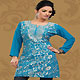 Blue Georgette Readymade Tunic