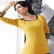 Yellow Georgette Readymade Tunic